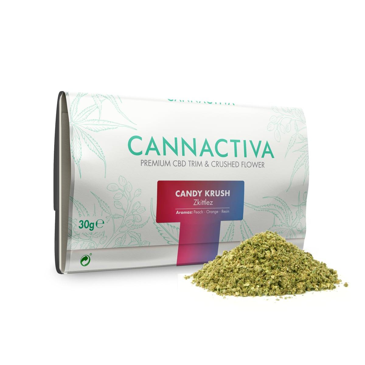 CBD Trim Candy Krush 30g · Zkittlez Pouch · Cannactiva