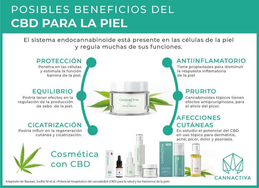 Beneficios del CBD para la piel