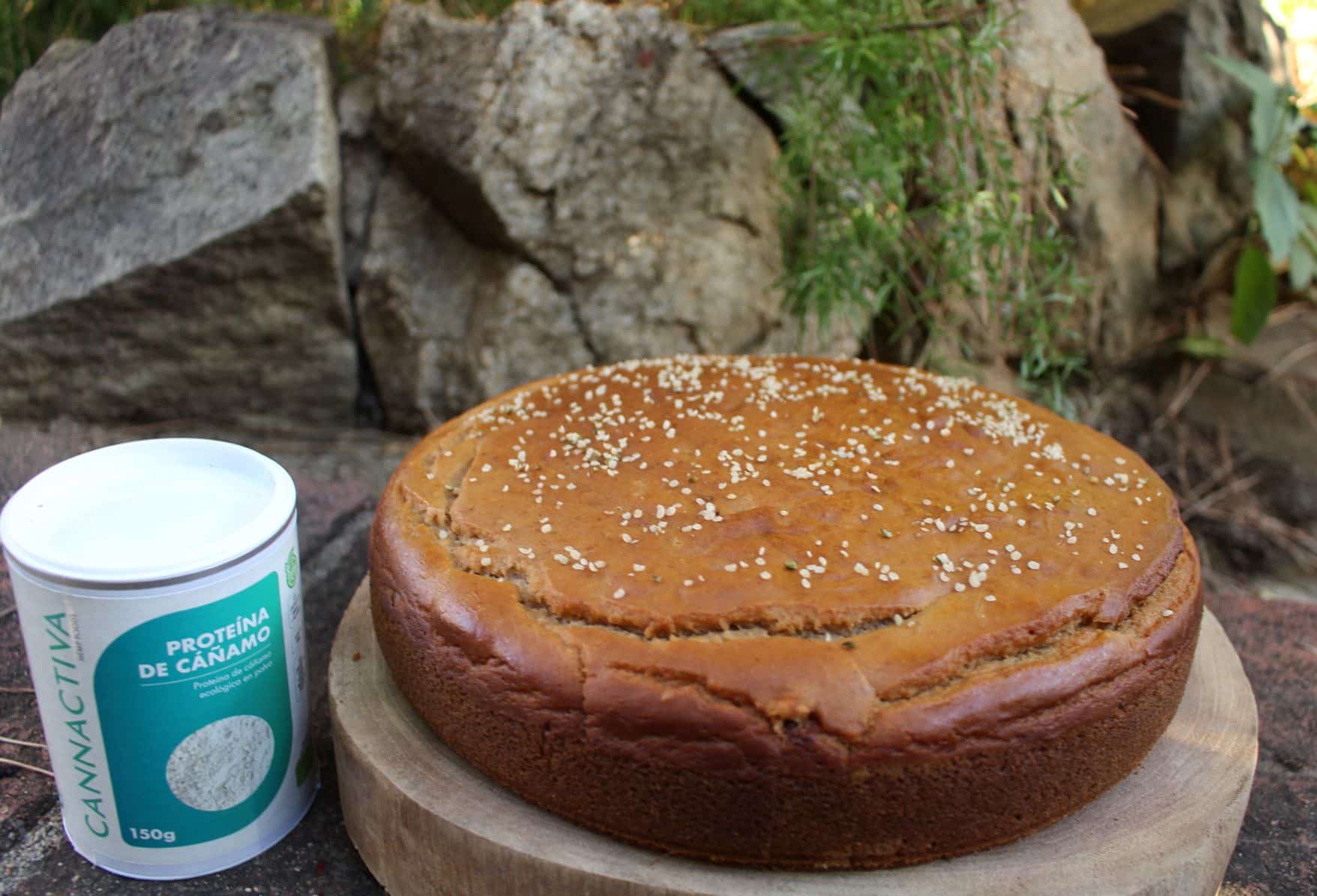 Receta de Banana bread saludable con proteína de cáñamo