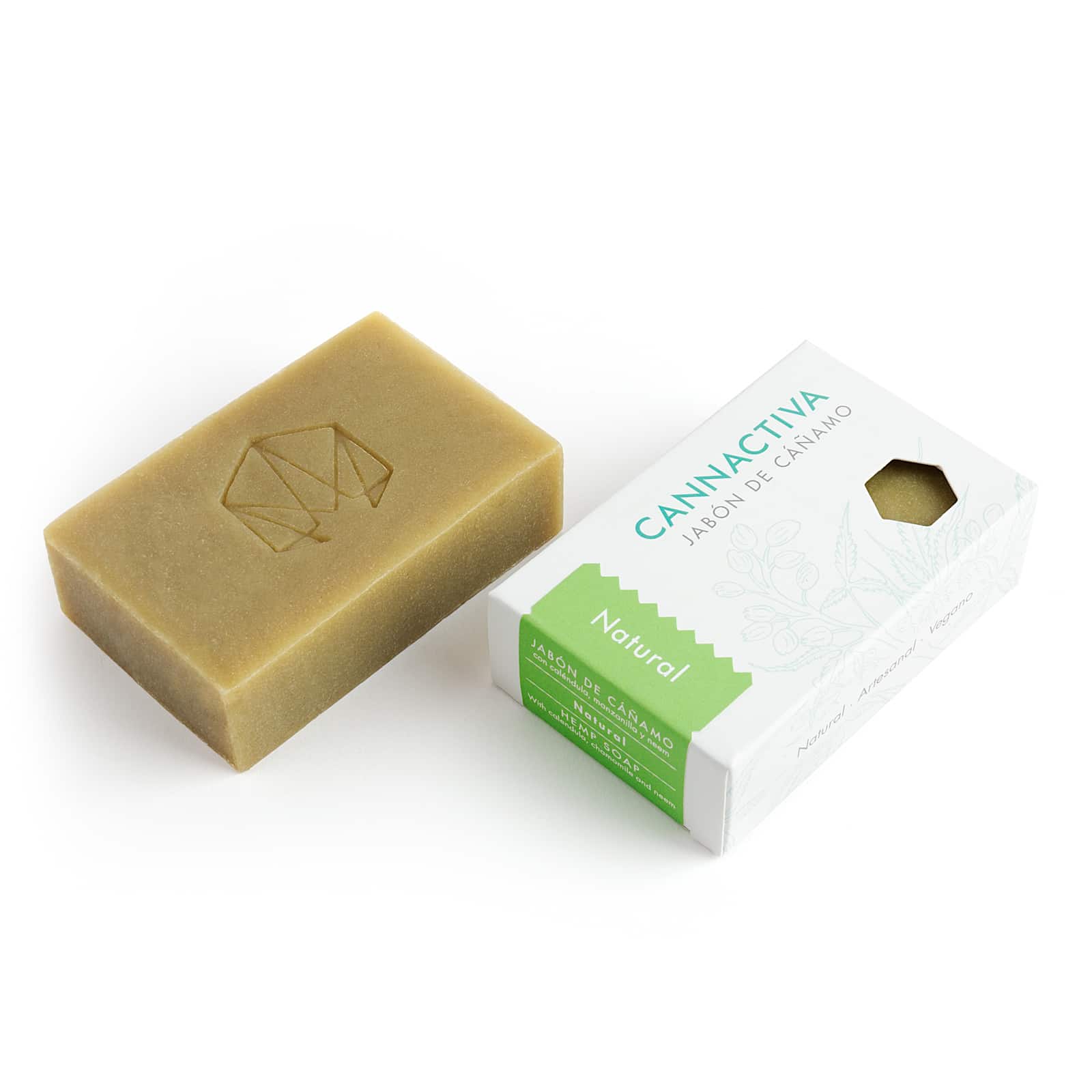 Jabon de cañamo natural y artesanal de Cannactiva