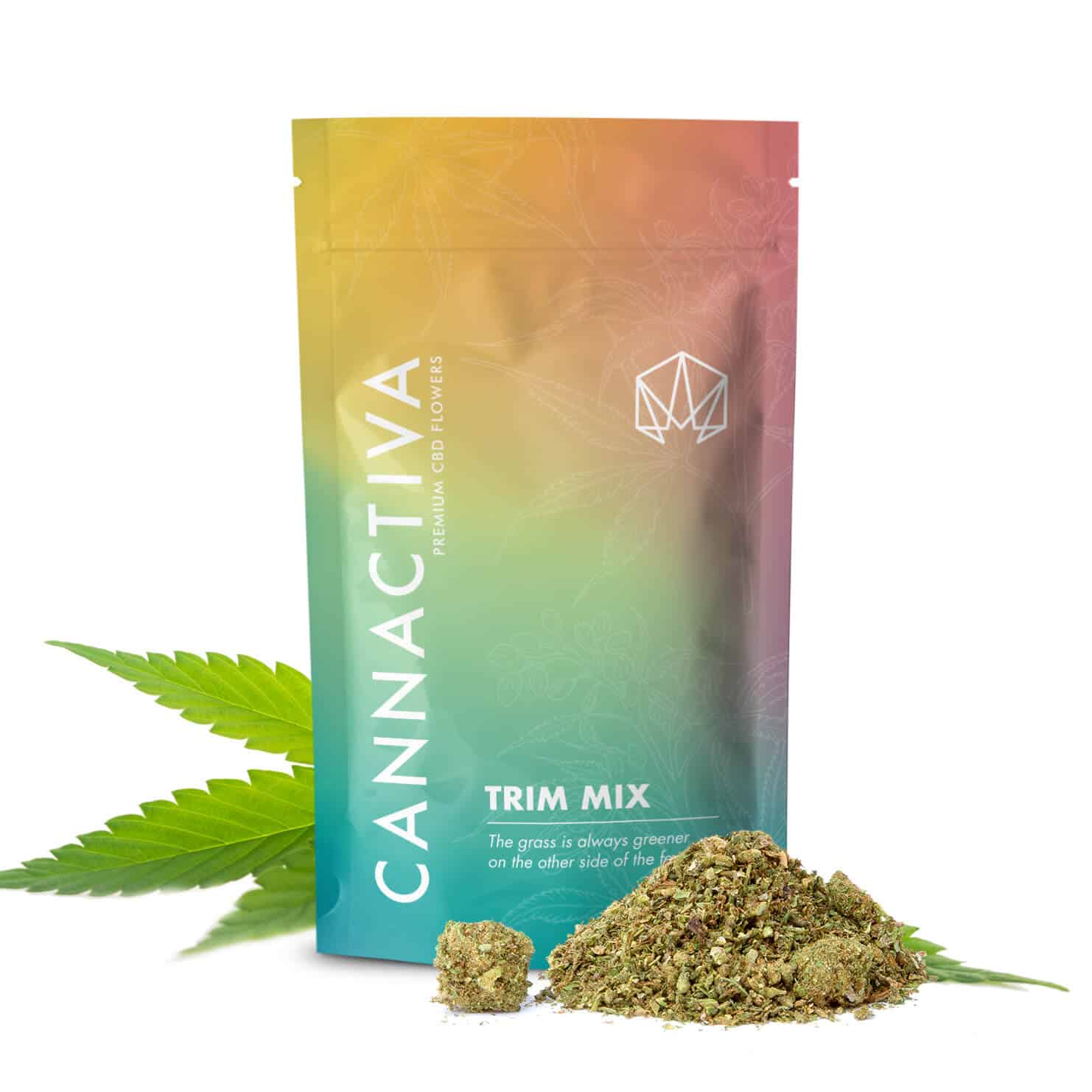 CBD Trim Mix Cannactiva Empaquetado