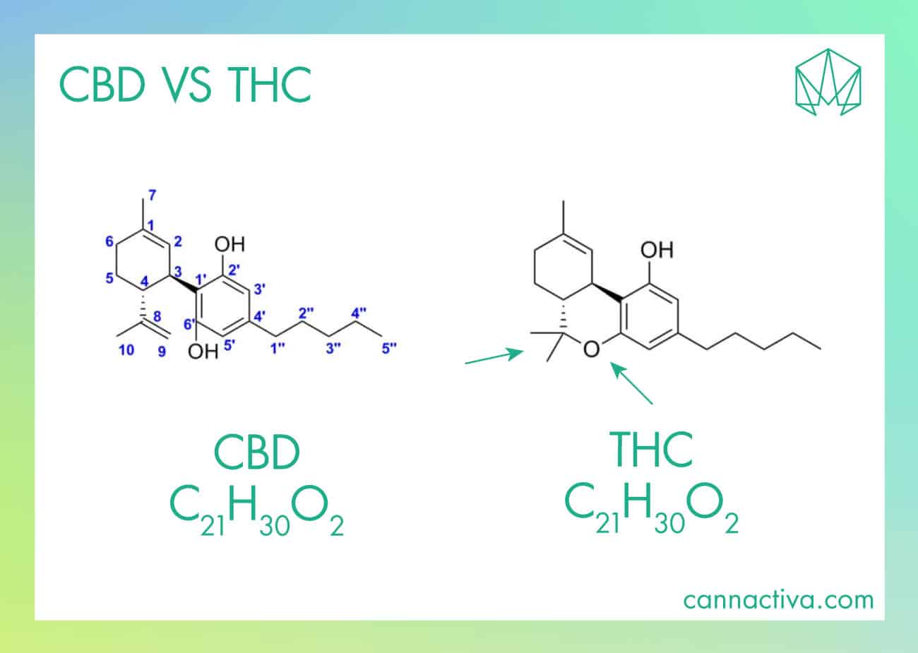 Diferencias entre CBD y THC