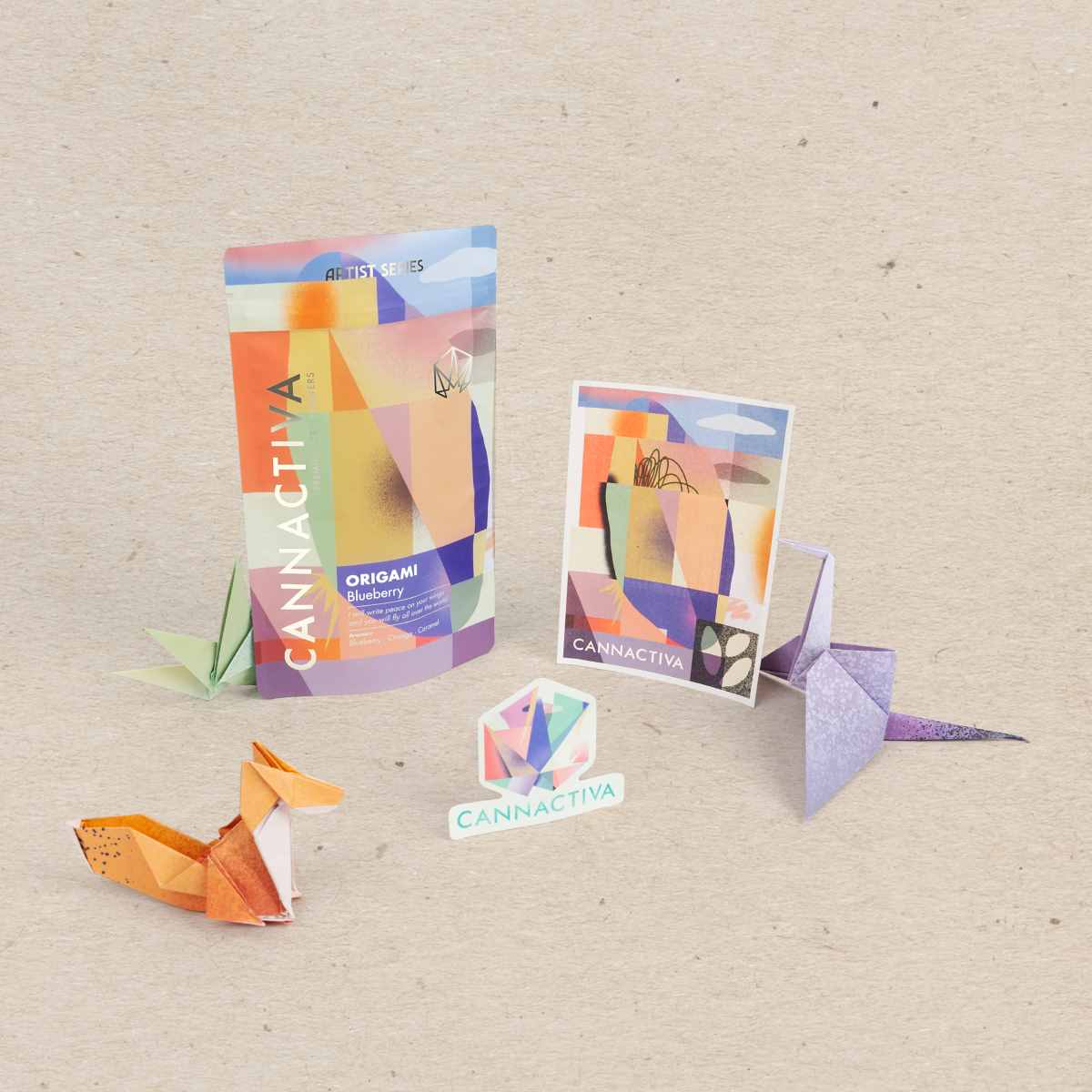 Felicitación de otoño de Cannactiva, inspirada en el significado del Origami