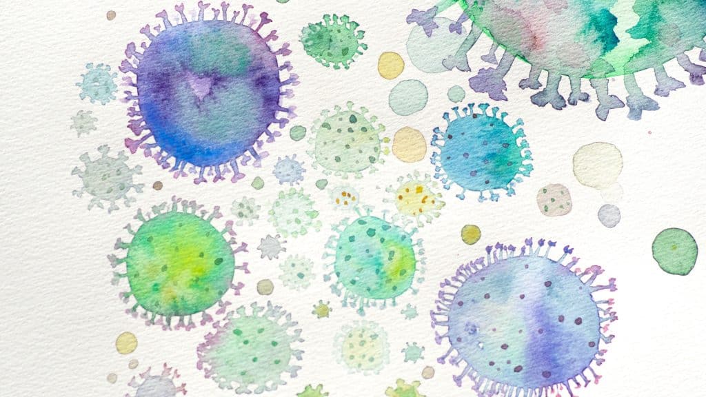 Dibujo de microbios