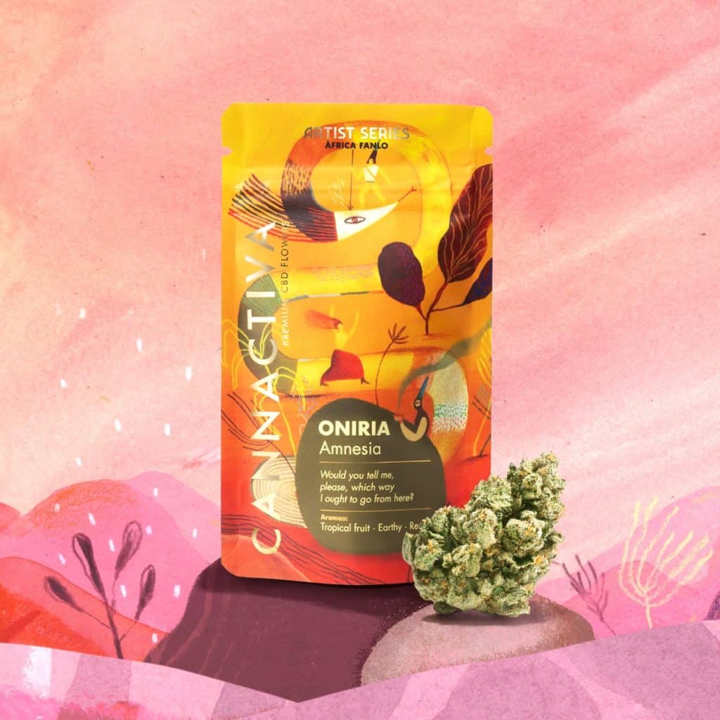 Nueva Flor de CBD ONIRIA (Amnesia CBD) de Cannactiva