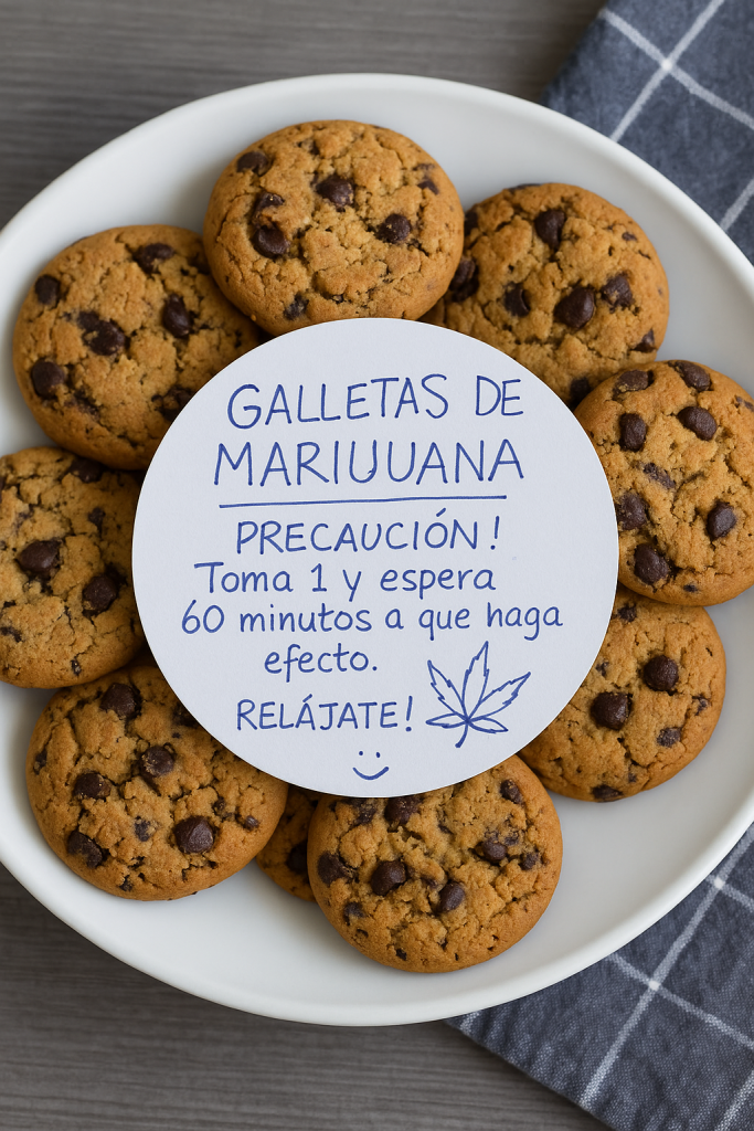 Galletas Marihuaa Cookies Receta Casera Etiquetado Aviso