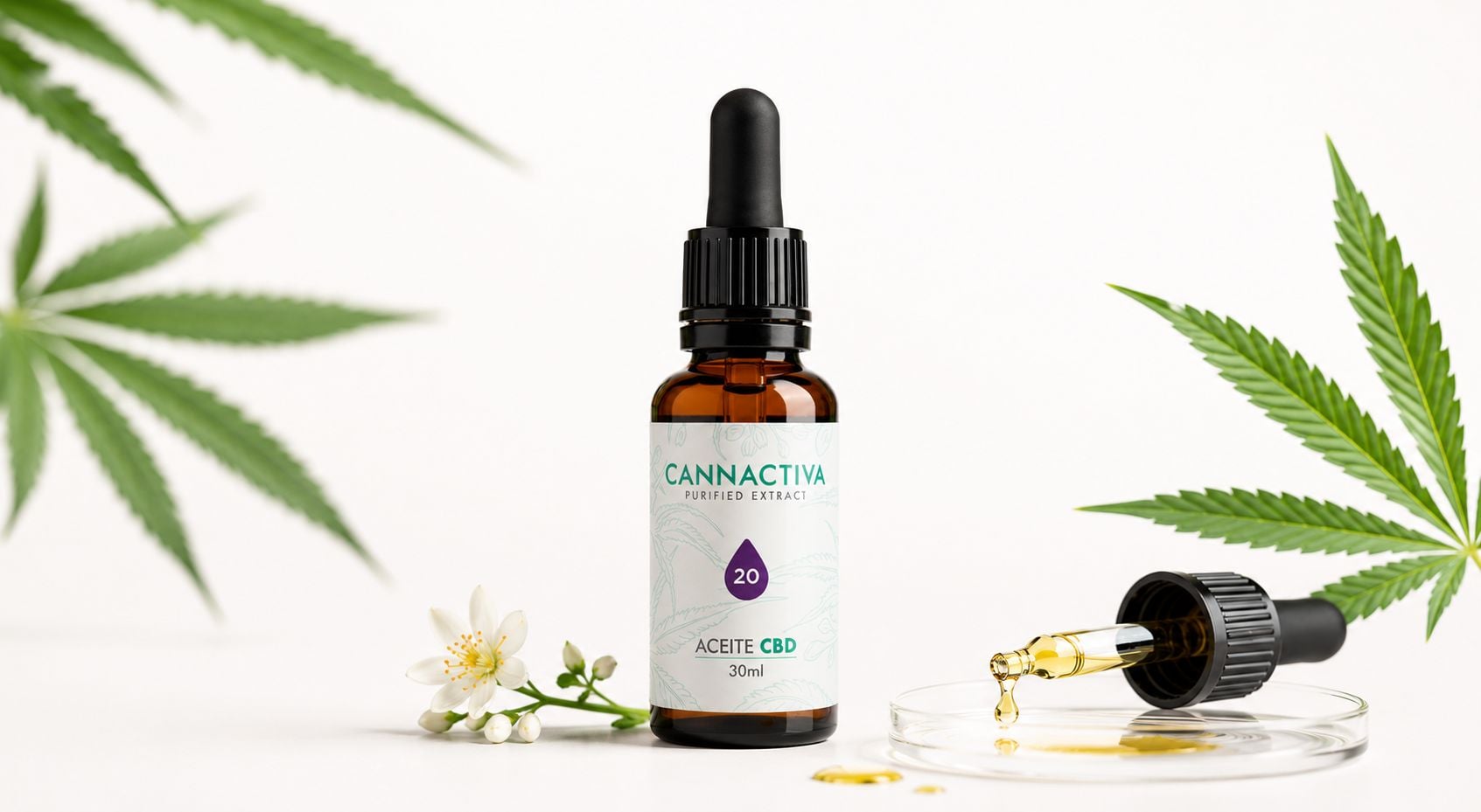 Huile de CBD 20% full spectrum de Cannactiva