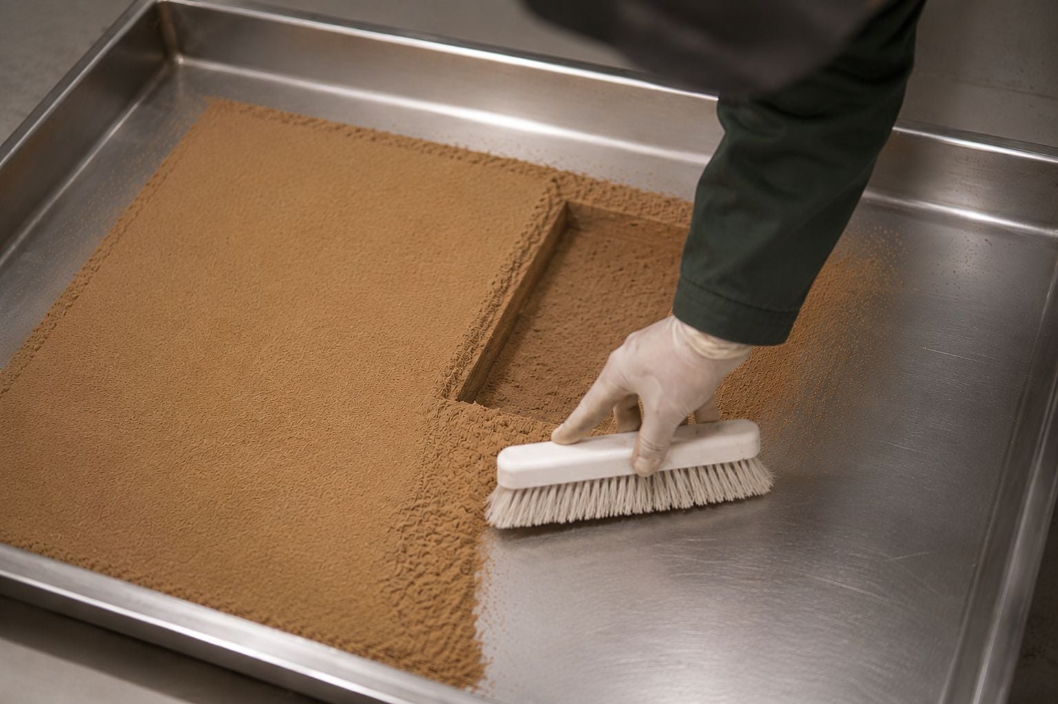 bereiding van pollen dry sift: droog zeven van de hars van cannabis