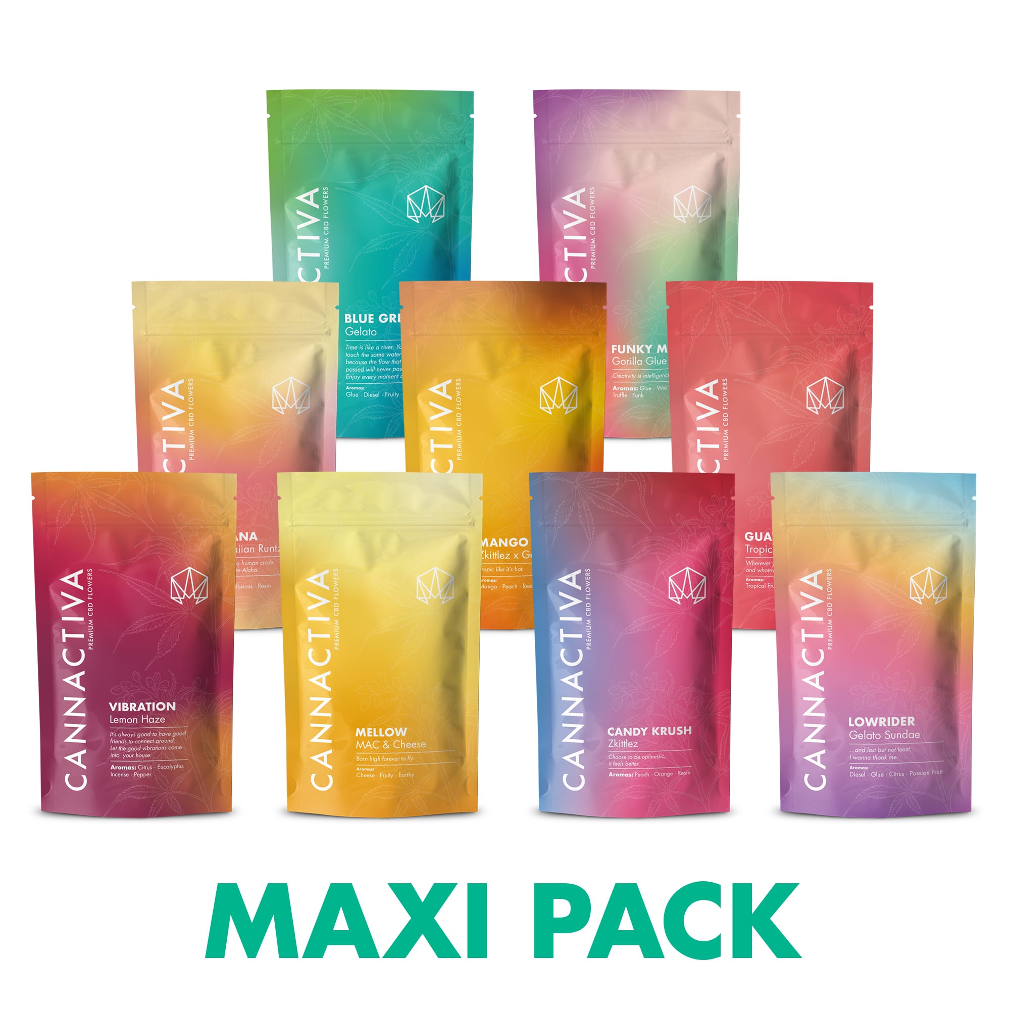 CBD Flowers Pack | 9 Varieties (6+3 Free) - Cannactiva